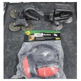 2 suction cups with ear muffs