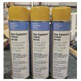 6 new equipment yellow spray paint