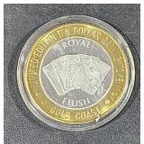 0.6 OZ   .999 Center Silver Casino Strike