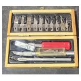 Wood Box w/ X-Acto Knife Set