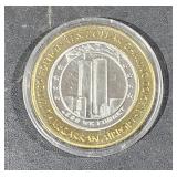 0.6 OZ   .999 Center Silver Casino Strike