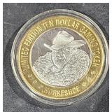 0.6 OZ   .999 Center Silver Casino Strike