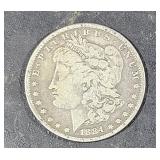 Silver Morgan $1 Dollar Coin