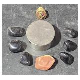 Apache Tears, Cuff Link, small Box