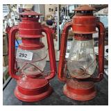 2 antique lanterns