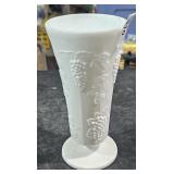 colony harvest milk glass vase