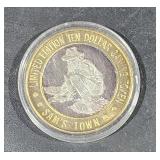 0.6 OZ   .999 Center Silver Casino Strike