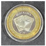 0.6 OZ   .999 Center Silver Casino Strike