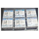 6 plastic 2 gang outlet boxes