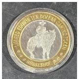 0.6 OZ   .999 Center Silver Casino Strike