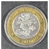 0.6 OZ   .999 Center Silver Casino Strike