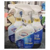 3 Clorox disinfectant clean up