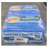 2 6 packs Scotch-Brite zero scratch pads