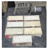 Antique slide projector w/7 boxes of slide Holders
