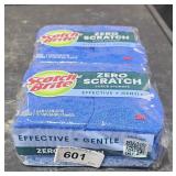 2 6 packs Scotch-Brite zero scratch pads