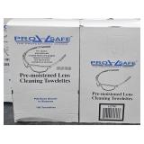 2 lot 1 bxs pre-moistened lens cleaning towelettes