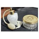 Glass Perfume Atomizer Bottle  4 3/4" Tall & Glass
