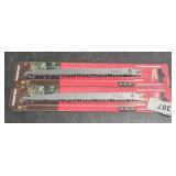 2 packages Milwaukee sawzall blades