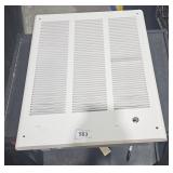 Fan forced wall heater