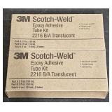 (2) 3M Scotch-Weld epoxy adhesive tube kit