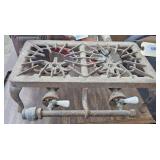 2 burner propane stove.  missing one leg