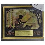 Framed Vintage Silhouette Picture 5" x 4" w/