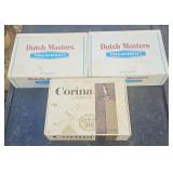 3 cigar boxes