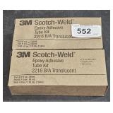 (2) 3M Scotch-Weld epoxy adhesive tube kits