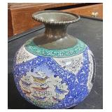 Painted Metal Lamp Shade 4" Long  2 Chips