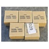 2500 black, gummed target pasters