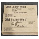 (2) 3M Scotch-Weld epoxy adhesive tube kit