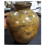 Metal Vase 7 1/2" Tall