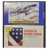 (2) Commemorative Coins- 1997 $5 "F-80 Shooting