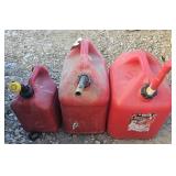 3 gas cans