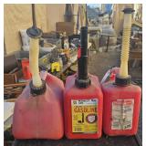 3 gas cans