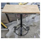 Iron based pub table