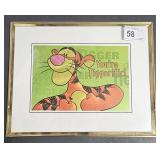 Framed Tiger Picture  10" x 8"