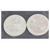 (1) Cardivan K-Mart $1 Gaming Token  Reno NV