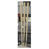 3 Lots 1ea Wood Union Tools Handle 48" Long