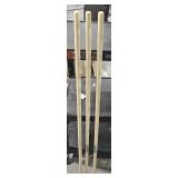 3 Lots 1ea Wood Union Tools Handle 48" Long