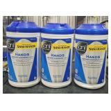 3 Sani-Hands instant sanitzing wipes