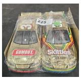 2 Lots1 ea  Gold 1:24 NASCAR Die Cast Cars #30 &36
