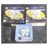 2 boxes of 100w and one box of 60w LED light bulbs