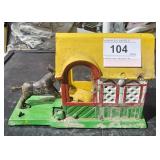 Vintage Coin Bank w/ Horse  Money Inside 8" Long