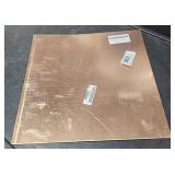 Heavy Gauge Copper Sheet .125 Thick 12" x  12"
