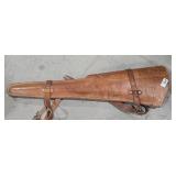 Leather Long Gun Holder w/ Padding 35" Long