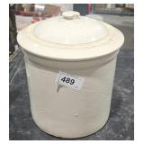 Vintage Medalta Stoneware crock pot
