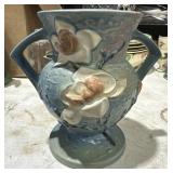 Vintage Roseville double handed vase