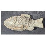 Red Clay Fish Dish w/ Lid Stamp 1000 CS