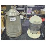 Granite Look Coffee Pot No Inserts 10 1/2" Tall  &
